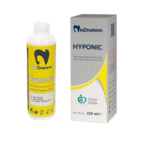 محلول هیپوکلریت سدیم نیک درمان 5.25% ™Hyponic Nik Darman
